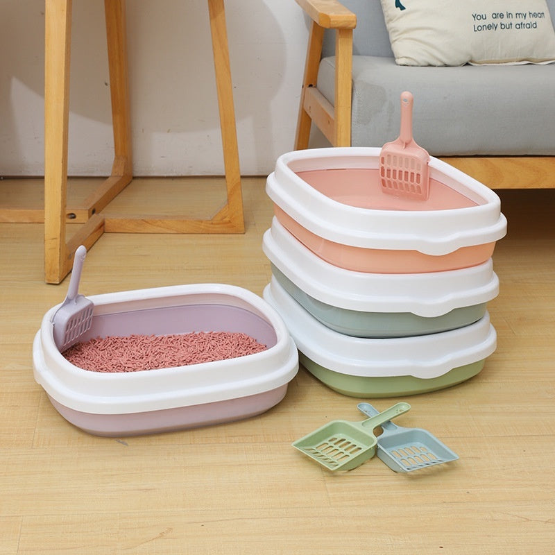 Easy Clean Cat Litter Box with Shovel