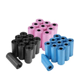 Colored Dog Poop Bag 15pcs/roll and  Easy Dispenser