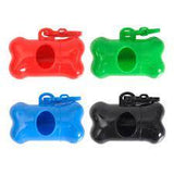 Colored Dog Poop Bag 15pcs/roll and  Easy Dispenser