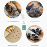 Pet Paw Cleaning Foam Shampoo with Silicone Brush 150ml x 1 Piece