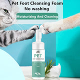 Pet Paw Cleaning Foam Shampoo with Silicone Brush 150ml x 1 Piece