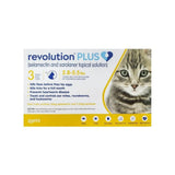 Revolution Plus x 3 tubes/box Effective  Flea Tick Heartworm Treatment for Cats Vet-Recommended Solution