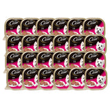[Bundle of 24 ]Cesar Dog Tray Wet Food 100g - Beef Lamb Chicken Roast Turkey & Vege Chicken & Vege Chicken & Cheese Beef
