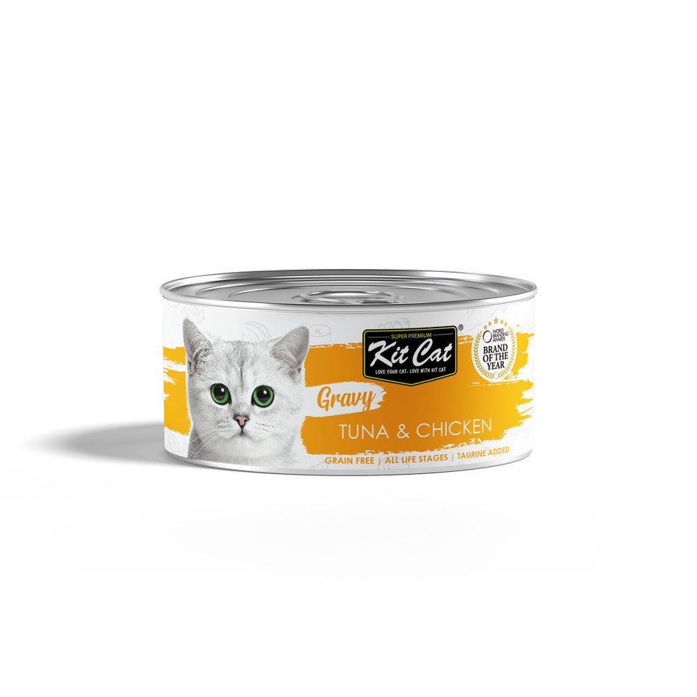 [Bundle of 24] Kit Cat Gravy Wet Cat Food 70g
