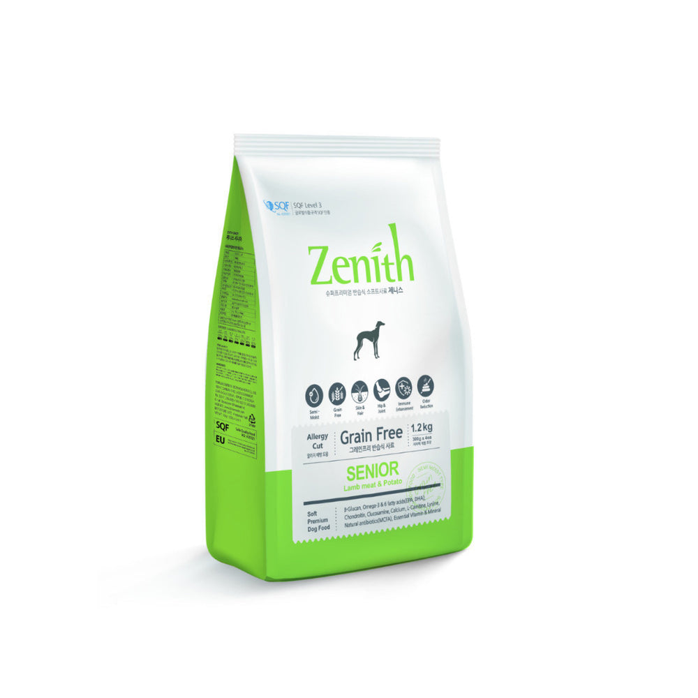 Bow Wow Zenith Dry Dog Food 1.2kg-3kg Puppy Adult  Light & Senior Lamb Meat & Potato Balanced Nutrition for All Stages