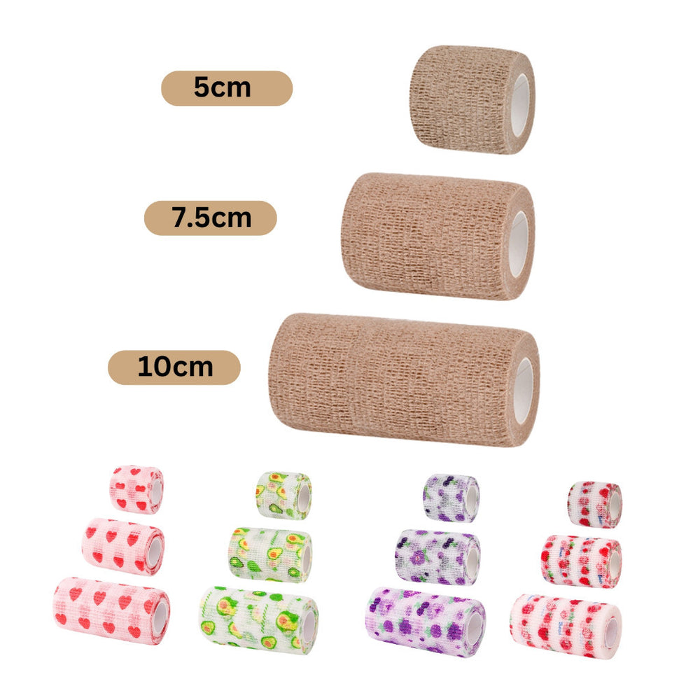 Pet Self Adhesive Bandage 5cm 7.5cm 10cm Foot Protective Bandage Cloth Tape Elastic Medical Wrap Recovery Bandage