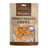 Afreschi Turkey Tendon Dog Chews Treats Bone Pretzel Lollipop Strip Coil Stick Thin Knotted Braided