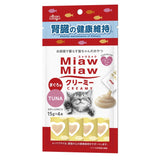 Aixia Miaw Miaw Creamy Purée Cat Treats 15g x4 Healthy Creamy Cat Snacks Enjoy Eating Directly From Sachet