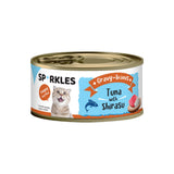 [Bundle of 24] Sparkles Gravylicious Jellylicious Cat Caned Wet Food 80g Can Chicken Tuna with Salmon Healthy Nutritious