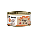 [Bundle of 24] Sparkles Gravylicious Jellylicious Cat Caned Wet Food 80g Can Chicken Tuna with Salmon Healthy Nutritious
