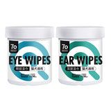 Pet Eye Wipes Ear Wipes 150pcs & Eye Ear Dental Finger Wipes 50pcs Pet Tear Stain Removal Mesh Wipes For Cats Dogs