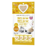 Aixia Miaw Miaw Creamy Purée Cat Treats 15g x4 Healthy Creamy Cat Snacks Enjoy Eating Directly From Sachet