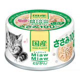 Aixia Miaw Miaw Tobikiri Wet Cat Canned Food 60g Tuna And Chicken Fillet Based With Jelly 15 Years Cat Good Quality