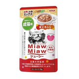 Aixia Miaw Miaw Juicy Pouch And Juicy Meat And Fish Mix Wet Cat Food 70g Tuna Based With Soft jelly Made With More Meat