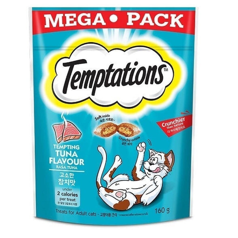Temptations Tasty Flavored Cat Treats 160g Megapack Healthy Nutritious Treats for cats