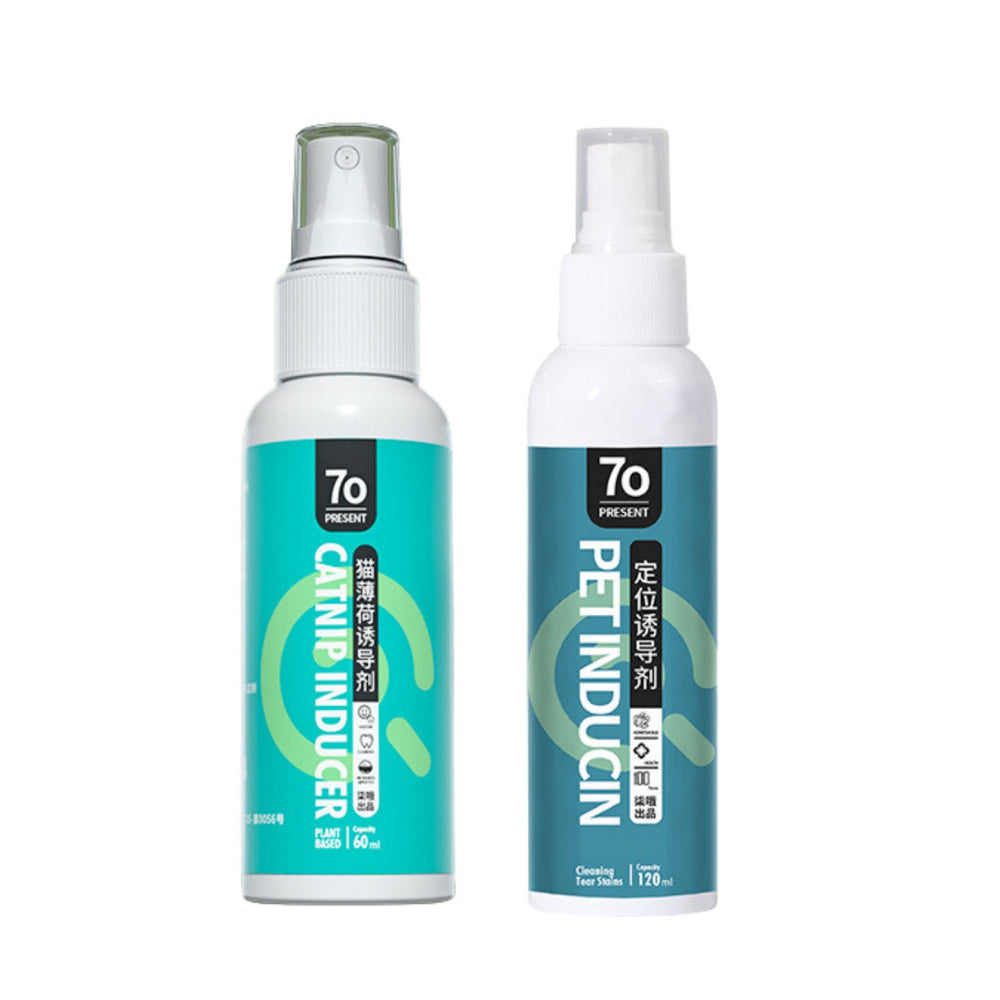 Catnip Inducer Spray 60ml Pet Inducin Spray 120ml Natural Essential Oil Improve Health and Immunity Easy Application