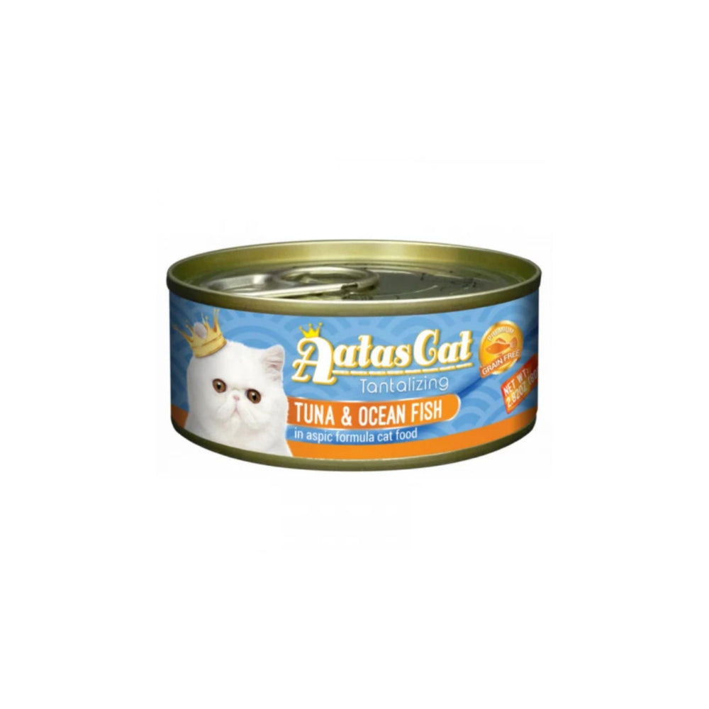 [Bundle of 24] Aatas Cat Tantalizing Tuna & Creamy Chicken Nutrient-Rich Ingredients Flavored Cat Wet Food Can 80g