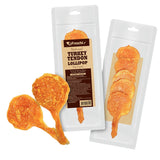 Afreschi Turkey Tendon Dog Chews Treats Bone Pretzel Lollipop Strip Coil Stick Thin Knotted Braided
