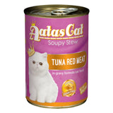 [Bundle of 24] Aatas Cat Soupy Stew Tuna Red Meat In Gravy 400g With Sardine Chicken Vegetable Shredded Tuna Grain Free