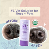 Kin+Kind Organic Nose & Paws Natural Moisturizer For Dog & Cat 1.76oz New Look Super Soft Easy To Apply Soothe Instantly