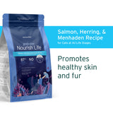 NurturePRO Nourish Life Cat Dry Food 227g 0.5lb Fresh Meat Grain Free High Protein Nutrients Salmon Chicken Duck Flavor