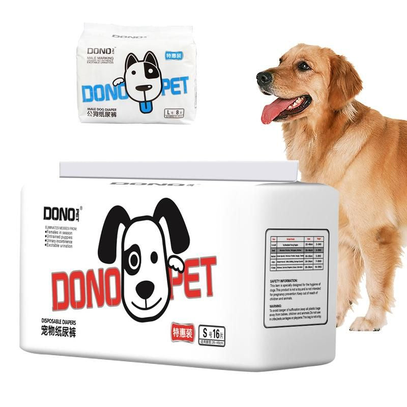 Dono Pet Disposable Economic Puppy Dog Diapers Male & Female