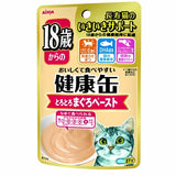 Aixia Kenko Pouch 40g For Cat Of All Ages Kitten Senior Cat Water & Energy Supplement Oral Care 3 Types Of  Textures