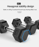 Hex Dumbbell Exercise Workout Weight Loss Strong Body Building Strength
