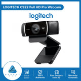 Logitech C922 Pro Webcam Background Changing & 1080p With 30FPS or 720p With 60FPS For Streaming Study And Working