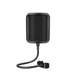 Metal Screen Pop Filter Shield Noise Reduction Adjustable Gooseneck Mount Scratch Proof