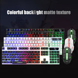 USB 2.0 Backlit LED Professional 104 Keys Keyboard Mouse Combos Home Notebook Desktop Computer Gaming Keyboard 912