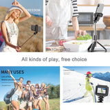 L02 3 in1 Multifunction Mobile Phone Tripod Selfie Stick bluetooth monopod 360° rotation portable extendable