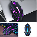 USB 2.0 Wired Optical Mouse Home Office Business Notebook Desktop Computer Flat Gaming Mouse V1-1
