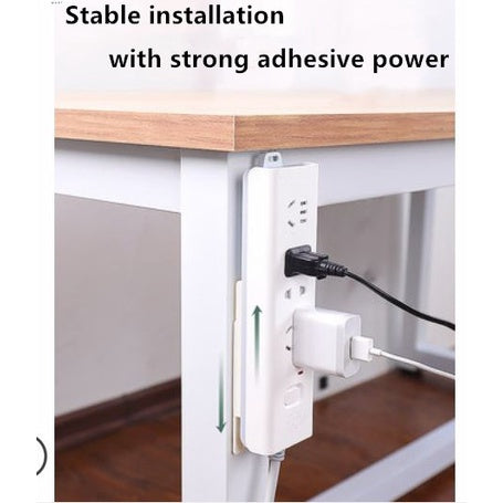 Wall Mounted Extension Socket Plug Holder Cable Management Rotatable H ...