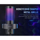 FIFINE A9 RGB Microphone 4 Types Of Directional With Quick Mute Button For Gaming Podcasting Recording