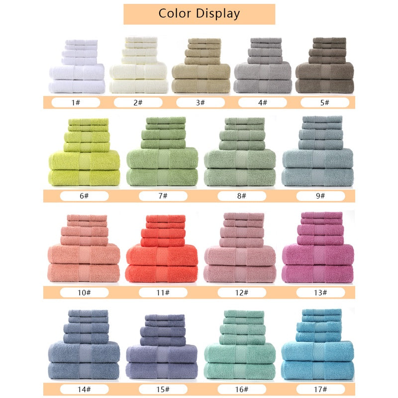 Premium Cotton Towel Face Bath Pool Spa Gym Lightweight Highly Absorbent Quick Drying Towels 34*75cm 70*140cm