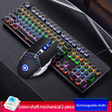 USB 2.0 Mechanical Gaming Keyboard mouse 4 Adjustable DPI Backlit RGB LED Professional 104 Keys CE certified ZK-4