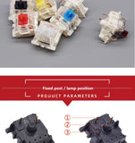 Gateron KS-9 RGB Mechanical MX Type Key Switch Red Blue Brown Yellow Green Black White Keyboard Switch Set