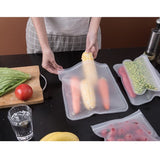 Ziplock Food Bag Vegetable Fruit Preservation Bag Refrigerator Reusable Plastic Zip Sealed Bag Food Storage