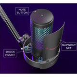 FIFINE A9 RGB Microphone 4 Types Of Directional With Quick Mute Button For Gaming Podcasting Recording