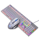 USB 2.0 Mechanical Gaming Keyboard mouse 4 Adjustable DPI Backlit RGB LED Professional 104 Keys CE certified ZK-4