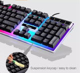 USB 2.0 Backlit LED Professional 104 Keys Keyboard Mouse Combos Home Notebook Desktop Computer Gaming Keyboard G21