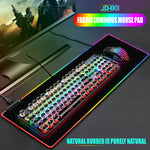LED RGB USB Mousepad Desk pad Gaming Large Water-resistant Non-slip 90x40cm 80x30cm 25x30cm RGB 7 Colour Mouse pad