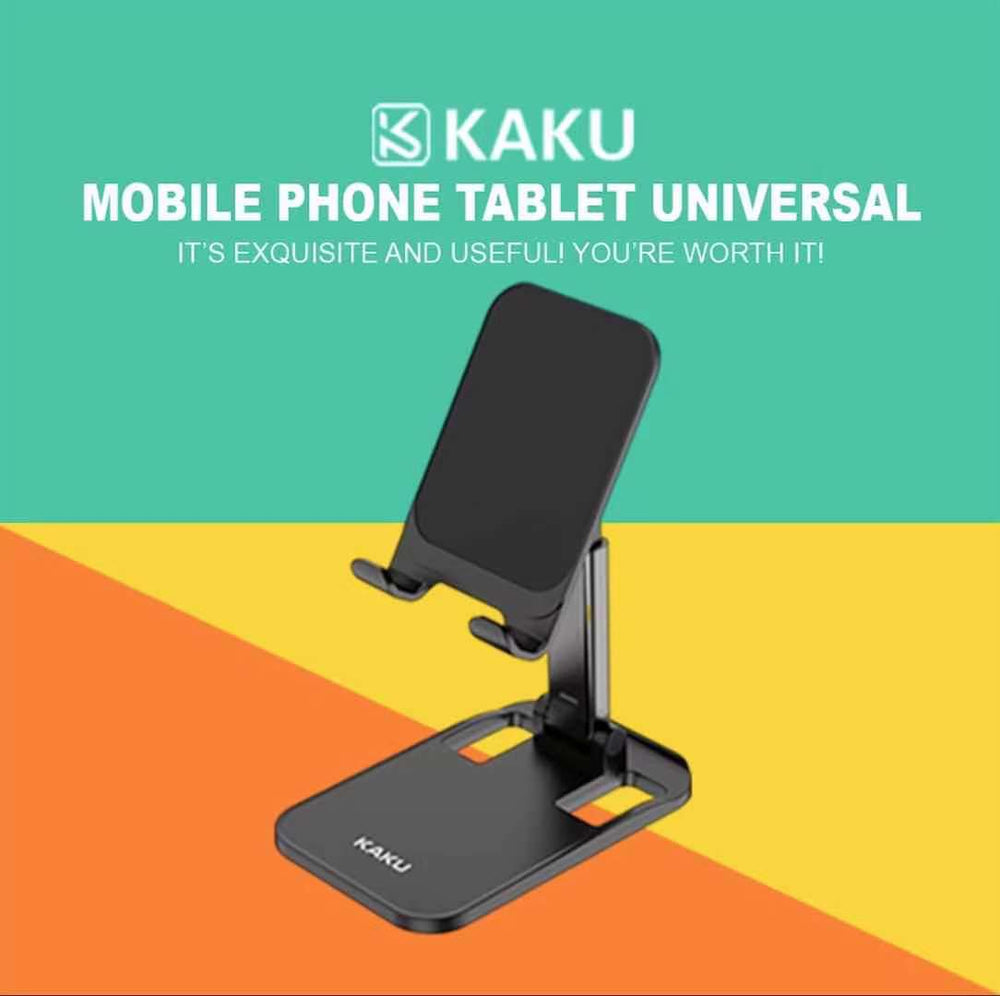 IKAKU KAKU Universal Phone Holder Desktop Stand Height Angle Adjustable Free Rotation Live Lazy Smartphone