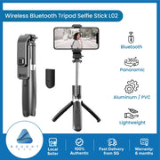L02 3 in1 Multifunction Mobile Phone Tripod Selfie Stick bluetooth monopod 360° rotation portable extendable