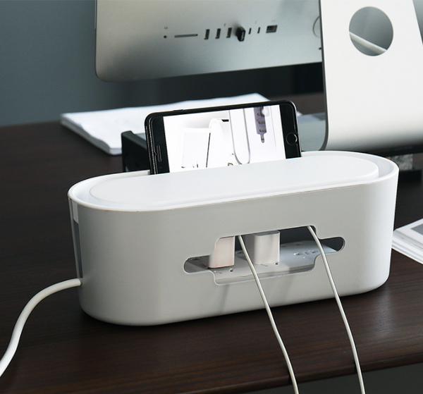 Cable Management Box Cable Organizer Box Large Size Cord Box | BOUGHTNEX