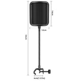 Metal Screen Pop Filter Shield Noise Reduction Adjustable Gooseneck Mount Scratch Proof