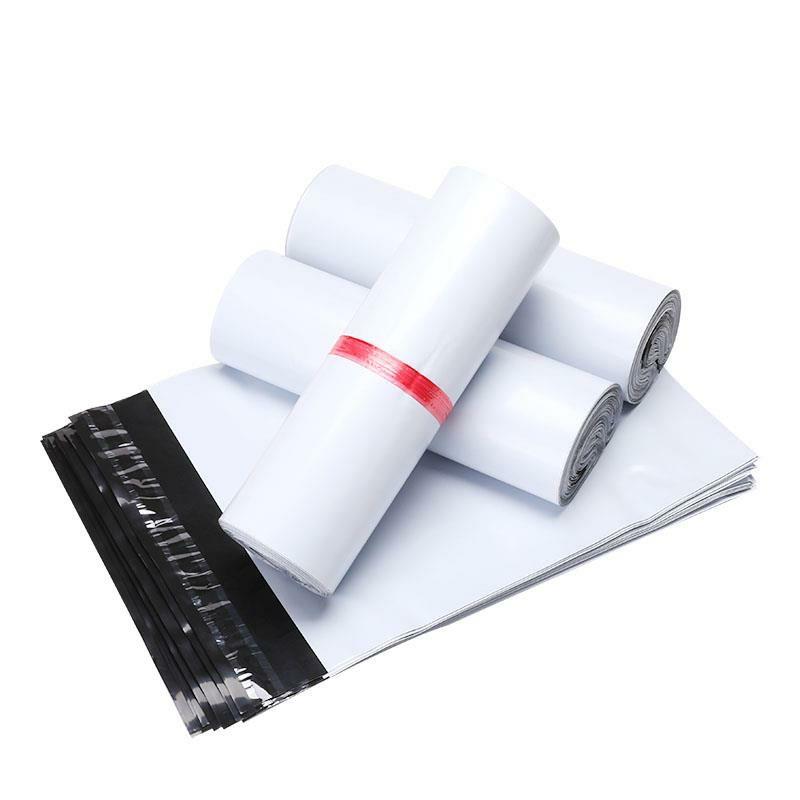 50pc White Polymailer Bag / Courier Bag / Mailer Bag / Posting Plastic Bag Various Sizes